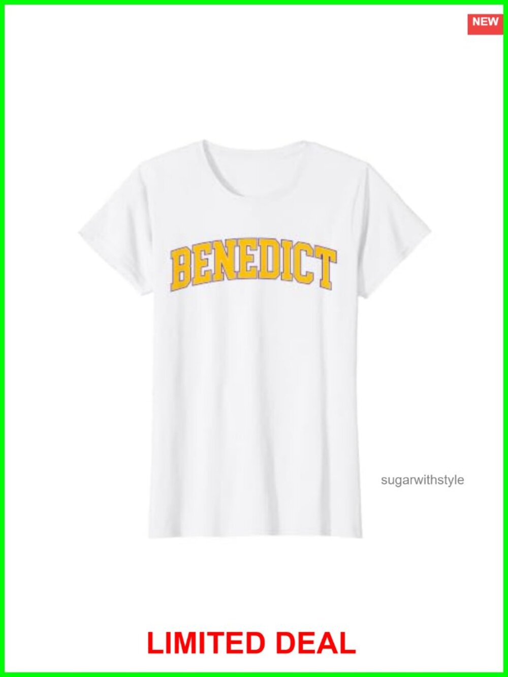 Vintage College Retro T-Shirt Classic Fit Letter Print